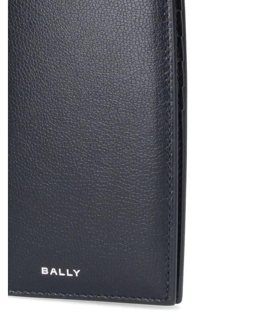 Portafoglio Bi-Fold Logo di Bally in Black da Uomo