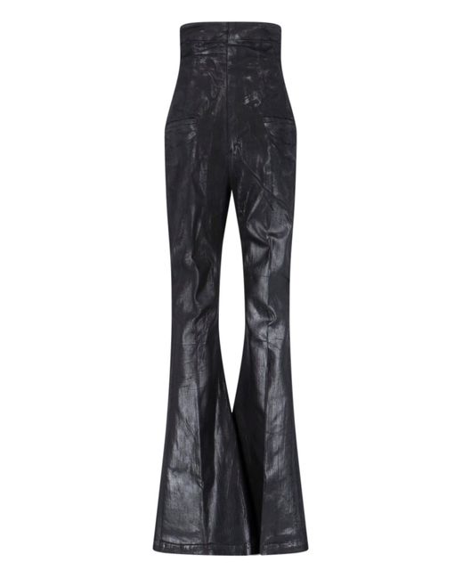 Rick Owens Black 'lido Runway Dirt Bolan' Bootcut Jeans