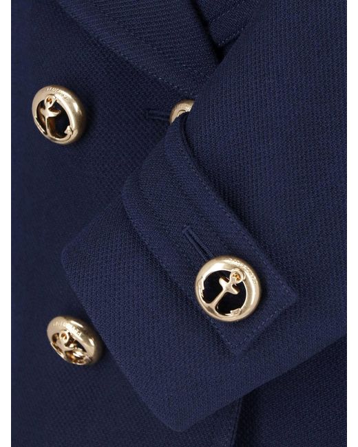 Balenciaga Blue Tailored Wool Jacket With Viscose & Cotton Lining