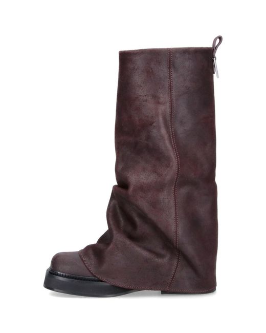 The Attico Purple Boots "Robin"