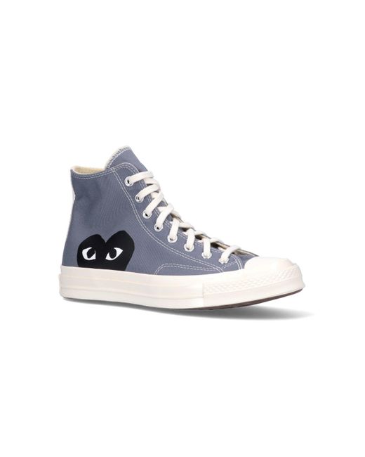 COMME DES GARÇONS PLAY Blue X Converse 'chuck Taylor' High Sneakers