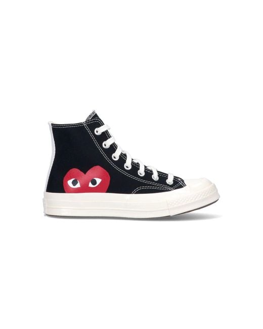 COMME DES GARÇONS PLAY Black Converse Edition Chuck 70 Canvas High-Tops