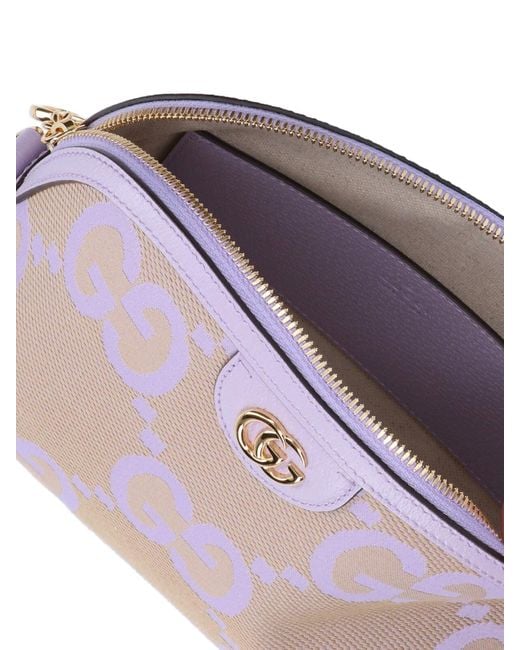 Gucci Pink 'ophidia Jumbo Gg' Mini Shoulder Bag