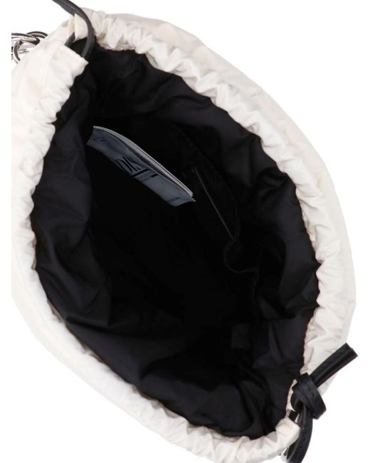 Borsa Secchiello "Caradoc" di Moncler in White