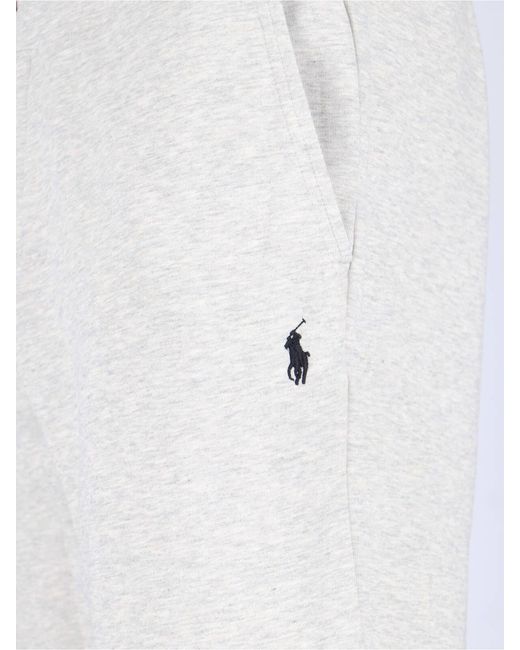 Polo Ralph Lauren Gray Logo Track Pants for men