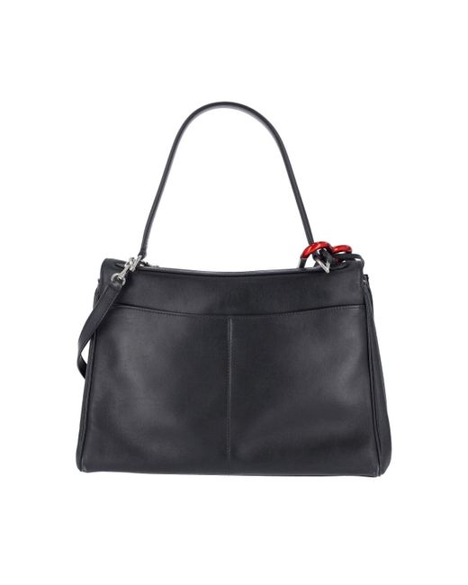 Balenciaga Black Medium Bag With 'Rodeo' Charms