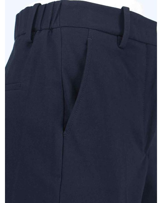 Incotex Blue Cotton Pants