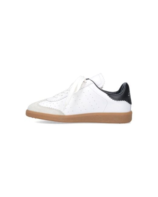 Isabel Marant White Bryce Low-Top Sneakers