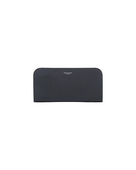 Saint Laurent Blue Zip Wallet for men