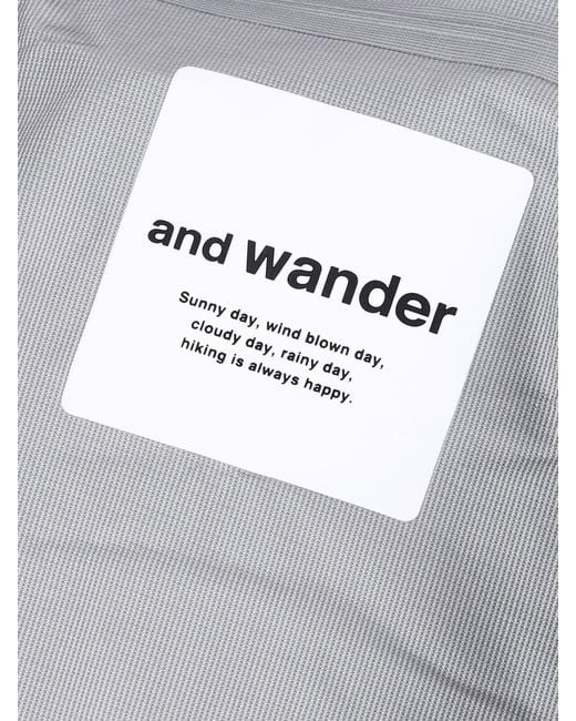 And Wander Blue Pertex Shield Waterproof Technical Jacket for men