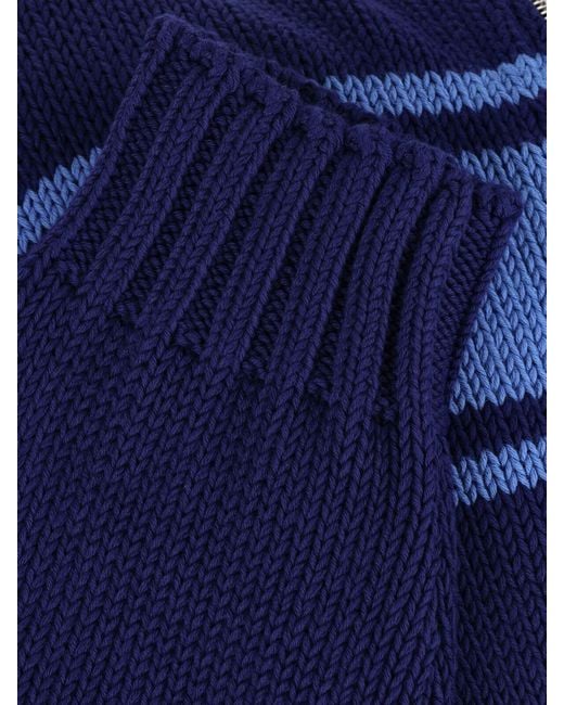 Marni Blue Crewneck Cardigan for men