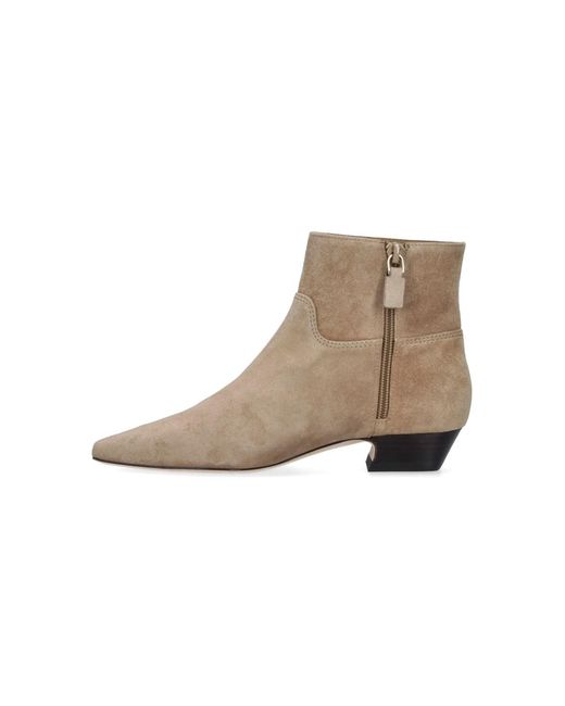 Stuart Weitzman White Stassi Calf Leather Ankle Boots