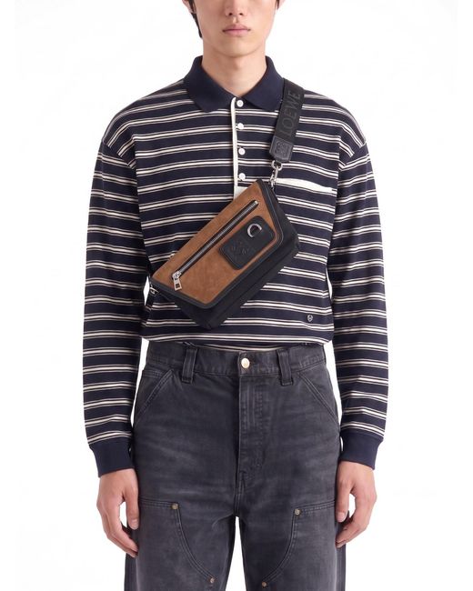 Borsa Messenger "Flex" di Loewe in White da Uomo