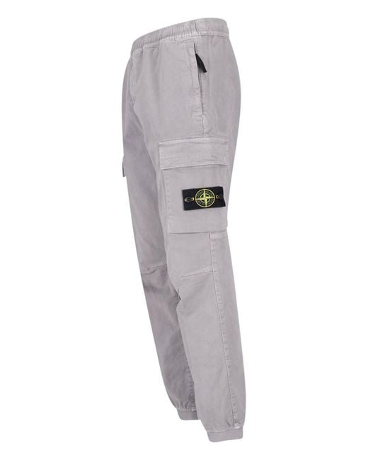 Stone Island Gray Sweatpants “3100033” for men