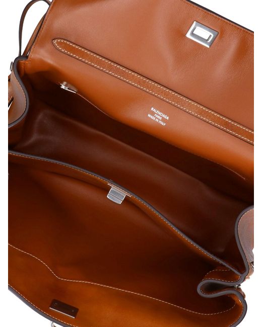 Balenciaga Brown Rodeo Handbag Medium