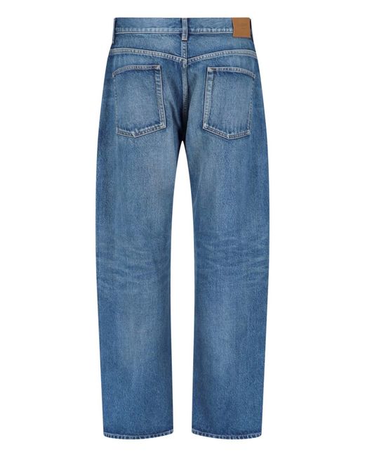 Saint Laurent Blue Straight Jeans for men