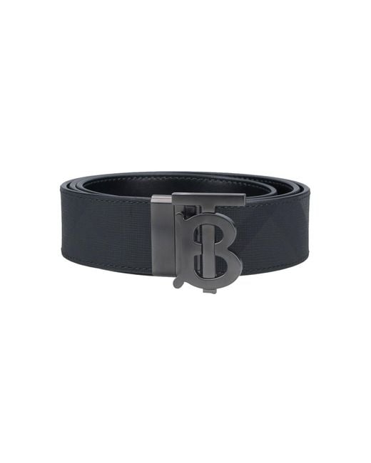 Burberry Black Belts Thermoplastic Polyurethane for men