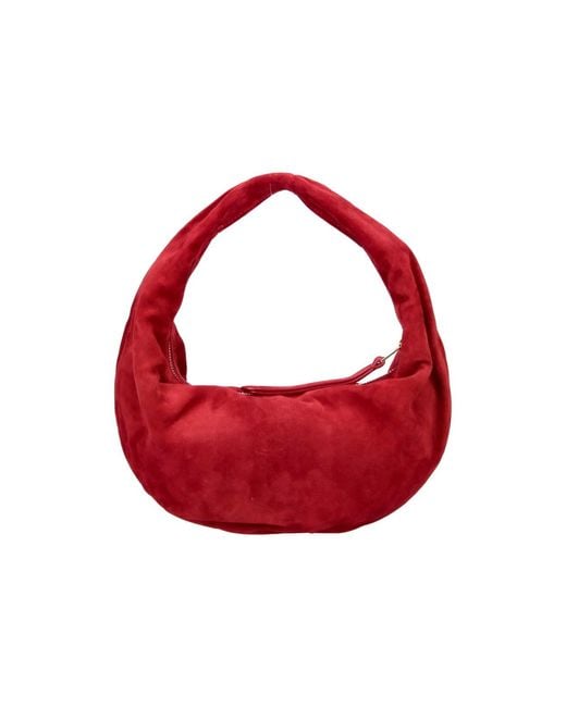 Khaite Red Mini Hobo Bag "Olivia"