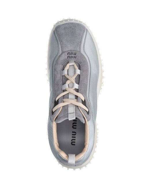 Miu Miu Gray Sneakers "Bubble"