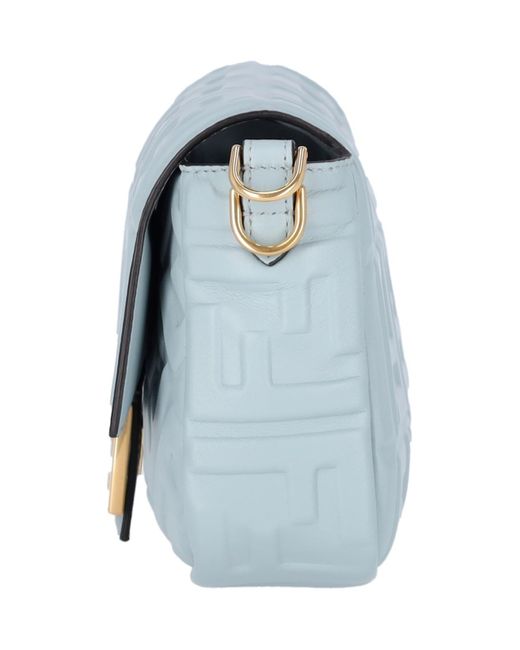 Fendi Blue Baguette Crossbody Bag
