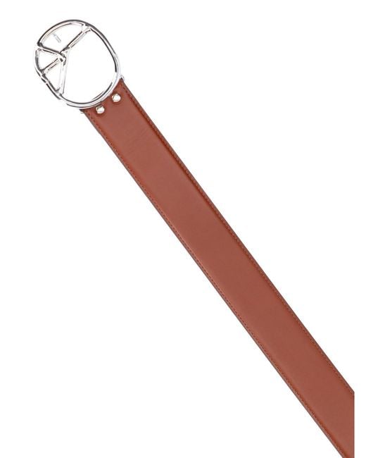 Needles Brown Cowhide Leather Belt for men