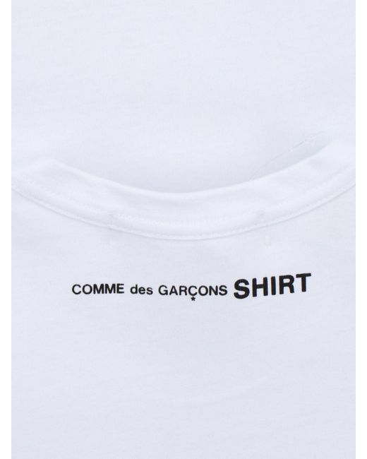 T-Shirt Basic di Comme des Garçons in White da Uomo
