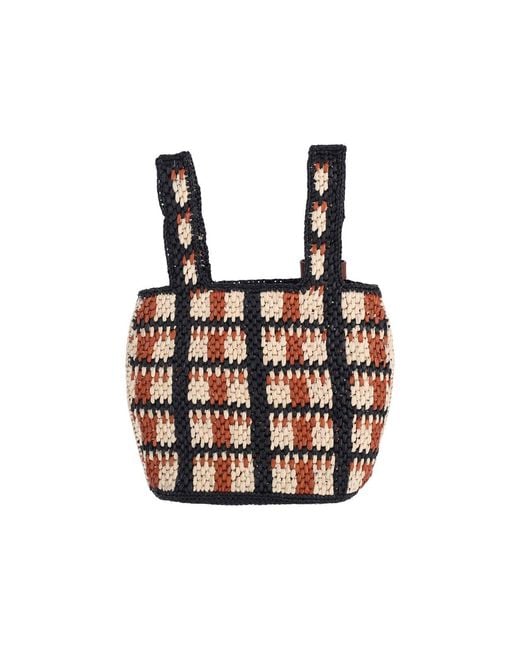 A.P.C. White A. P.C. Woven Tote Bag