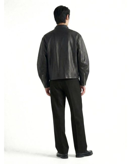 Gucci Blue Silk And Wool Twill Pants for men