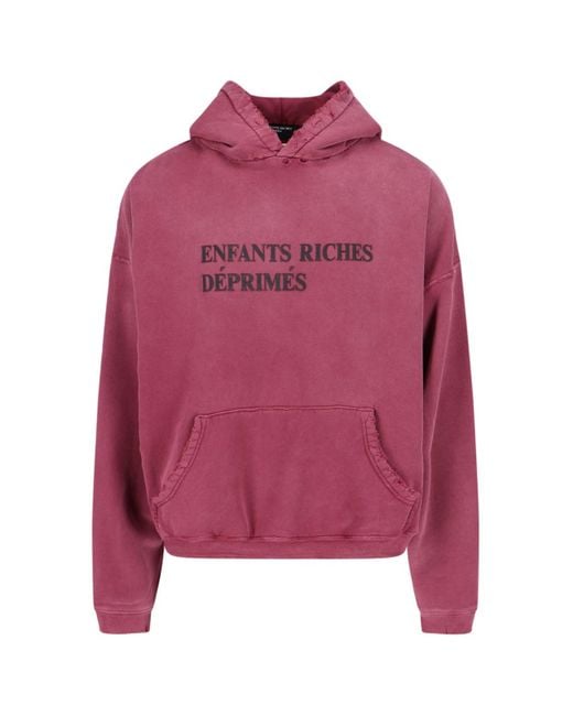 Enfants Riches Deprimes Pink Logo Hoodie for men