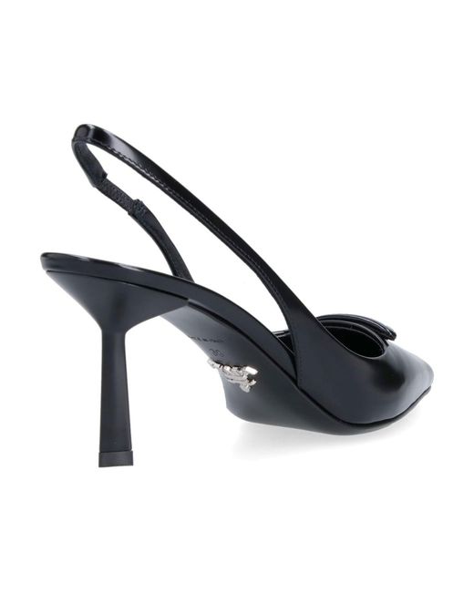 Prada Black Pumps Slingback Logo