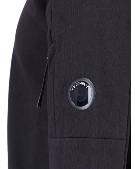 C P Company Blue C. P. Company Classic Regular Fit Cotton Sweatshirt for men