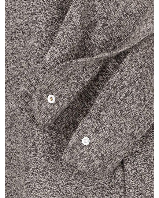 Rick Owens Gray Wool Shirt for men
