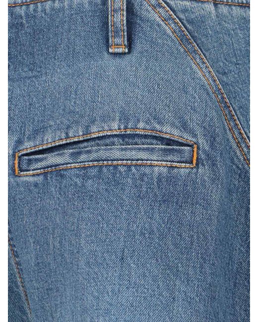 Alaïa Blue Wide-Leg Jeans