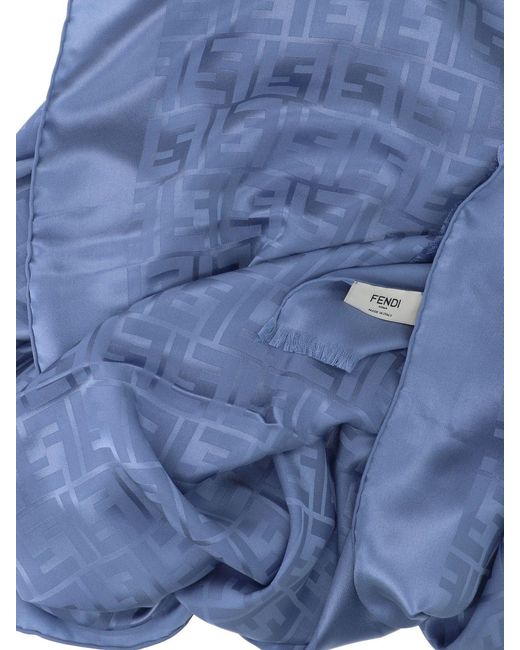 Fendi Blue Scarf “Ff”