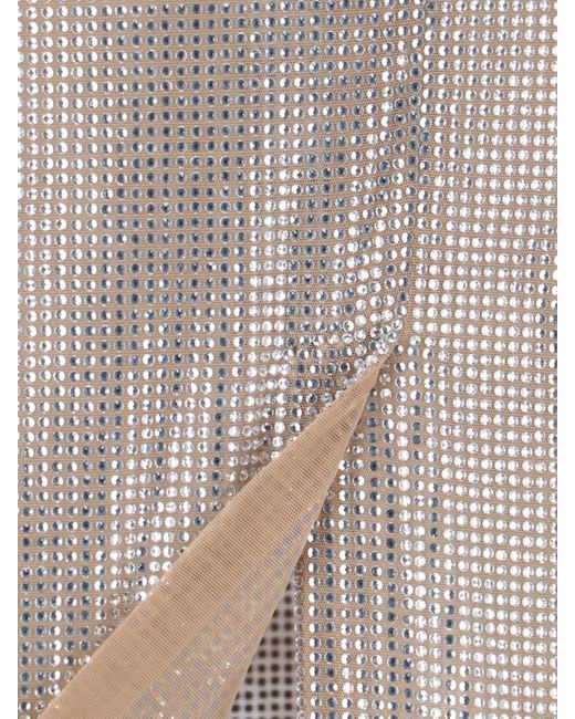 GIUSEPPE DI MORABITO Gray Sequin Midi Skirt