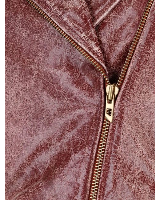 DIESEL Red Biker Jacket