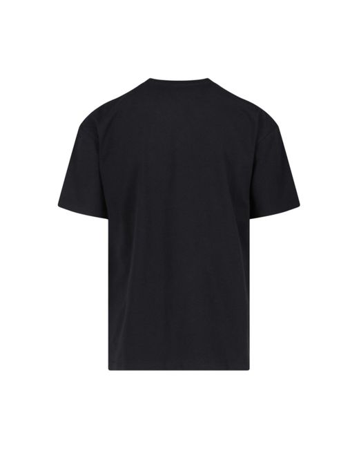 POLAR SKATE Black 'spiderweb' T-shirt for men