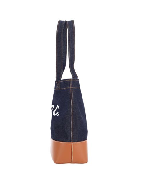 A.P.C. Blue Small Tote Bag “Alex”