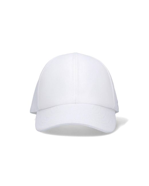 Cappello Baseball Logo di Courreges in White