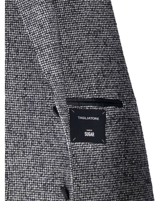 Tagliatore Gray Single-Breasted Blazer for men