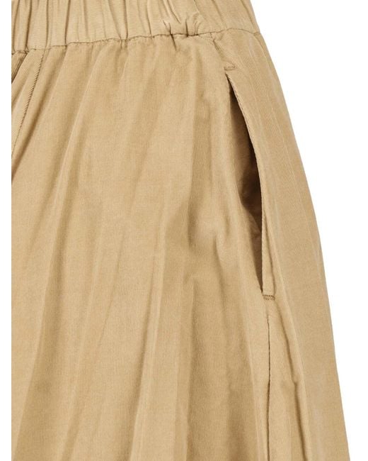 Aspesi Natural Midi Cotton Skirt