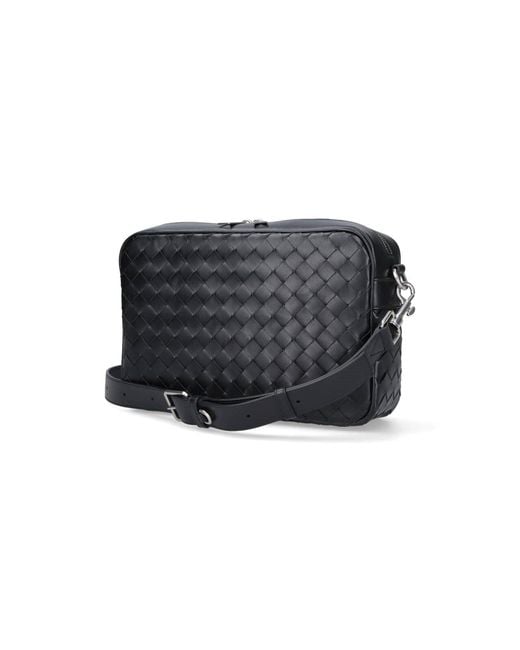 Bottega Veneta Gray Medium Intrecciato Camera Handbag for men