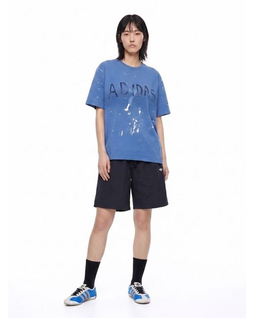 Adidas Blue X Song For The Mute T-Shirt Logo