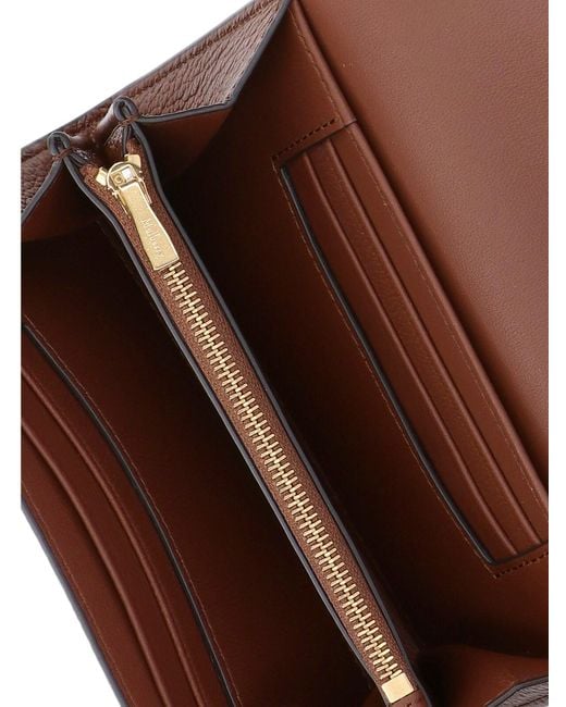 Mulberry Purple Bovine Leather Wallet