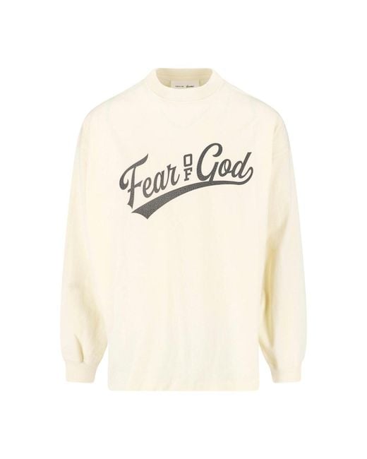 Fear Of God Natural T-Shirt "Merch" for men