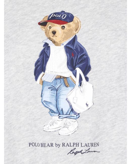 Polo Ralph Lauren White Crewneck Sweatshirt Polo Bear