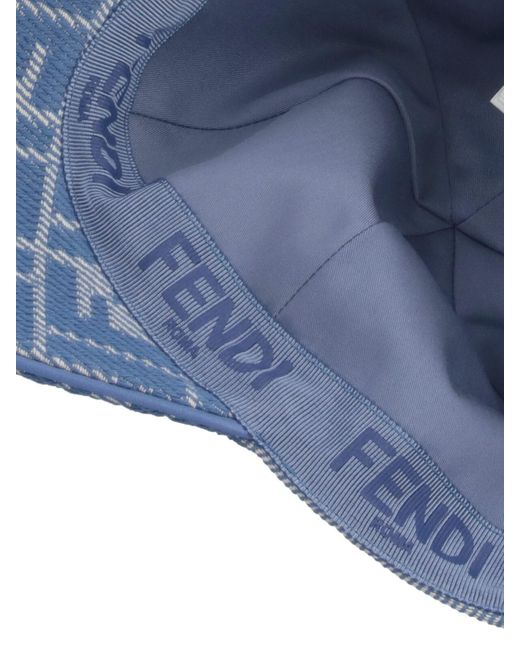 Fendi Blue Ff Baseball Cap