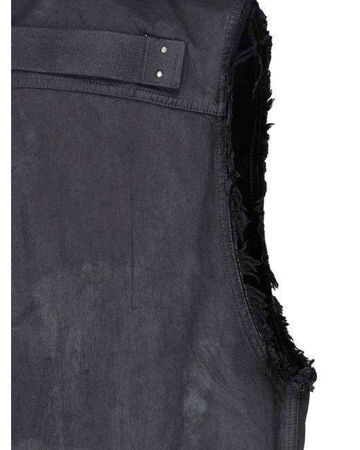 Rick Owens Blue Button Shirt for men