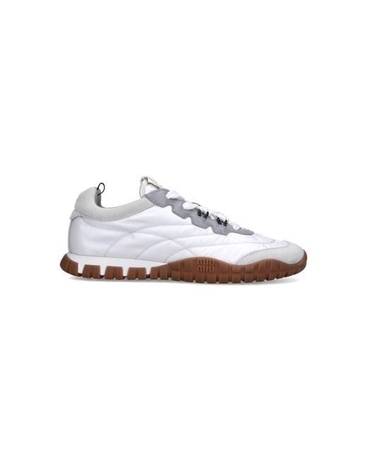 Miu Miu White Sneakers “Tyre”