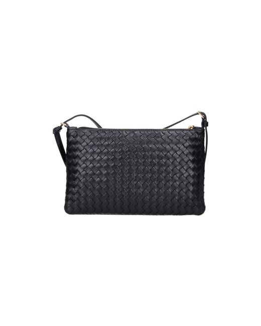 Bottega Veneta Black Medium Pouch "Intrecciato Piccolo"